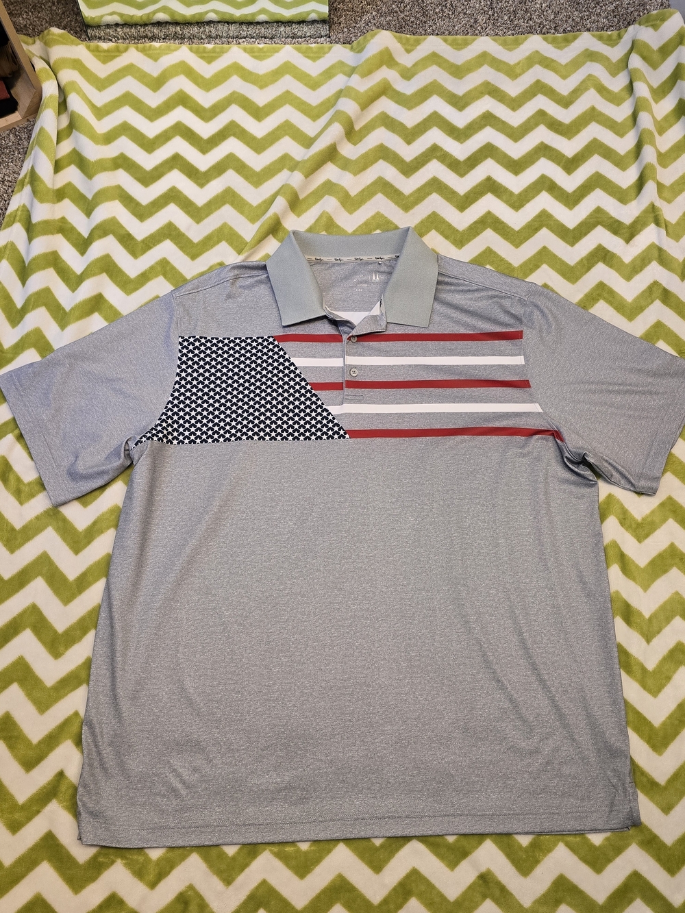 Walter Hagen Patriotic Polo Golf Shirt XXL